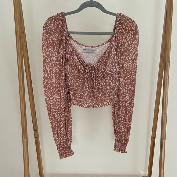 Urban Outfitters Old Soul Cinched Top - Pink - Picture 2 of 4